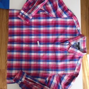 Banana Republic Plaid Shirt - Red, Blue, White